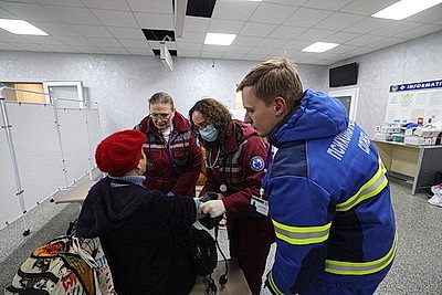 Три самолета с жителями Алешек прибыли в Беларусь