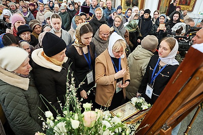 Частица Пояса Пресвятой Богородицы доставлена в Свято-Духов кафедральный собор в Минске