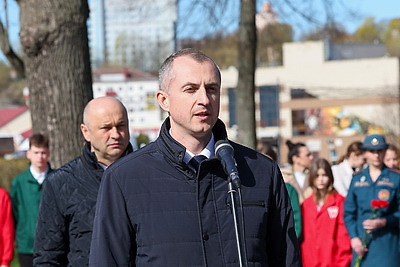 Памятный знак в честь героев-ликвидаторов чернобыльской аварии открыли в Орше