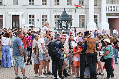 Интерактивная площадка \"Минск губернский\" работала в Верхнем городе