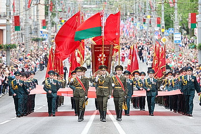 Парад военной техники, памятные акции: 9 Мая в Гомеле