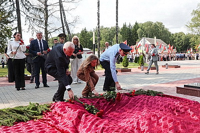 Останки более 140 мирных граждан, погибших от рук фашистов в годы ВОВ, перезахоронили в Могилеве