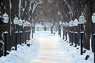 Солнечный январский день в Минске