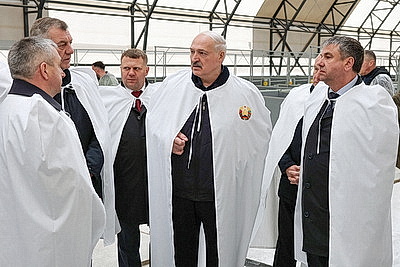Лукашенко совершил рабочую поездку в Петриковский район