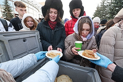 Интернациональная Масленица прошла в Витебском медуниверситете