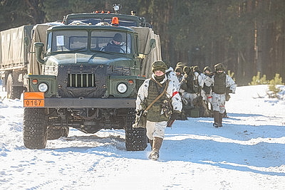 Внезапная проверка боеготовности проходит в 11-й отдельной механизированной бригаде в Слониме