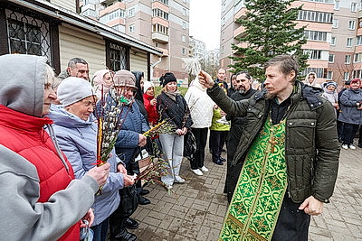 Православные верующие отметили Вербное воскресенье