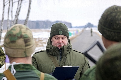 Брестские десантники пробежали марш-бросок на 5 км во время проверки боеготовности ВС