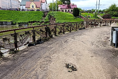 В Гродно устраняют последствия субботней непогоды