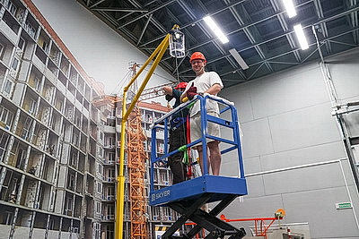Сергеенко встретился с трудовым коллективом ГПО \"Минскстрой\" в преддверии Дня строителя