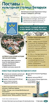 Инфографика. Поставы - культурная столица Беларуси