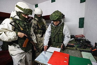 Нападение условного противника отразили бойцы 120-й отдельной мехбригады в ходе проверки ВС