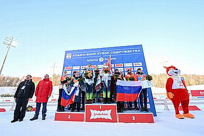 Команда Беларуси выиграла смешанную эстафету на домашнем этапе Кубка Содружества