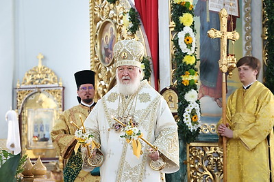 Патриарх Кирилл возглавил Божественную литургию в Свято-Воскресенском соборе Бреста