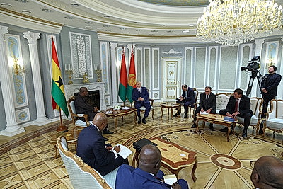 Встреча президентов Беларуси и Ганы проходит в Минске
