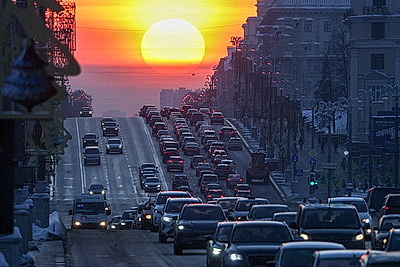 Солнечный январский день в Минске
