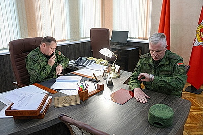 Госсекретариат Совета безопасности проводит проверку подразделения 6-й гвардейской механизированной бригады