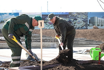 Лукашенко на субботнике работал на площадке Национального исторического музея