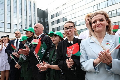 Лукашенко торжественно открыл Гродненскую областную клиническую больницу