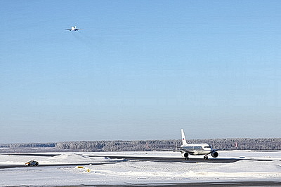 Национальный аэропорт Минск впервые провел зимнюю споттинг-сессию для фотографов