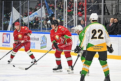 Хоккейная команда Президента победила сборную Гомельской области в матче РХЛ