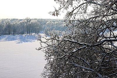 Морозный зимний день: снегопад не повод сидеть дома для активных жителей