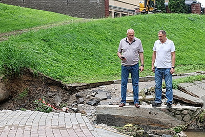 В Гродно устраняют последствия субботней непогоды
