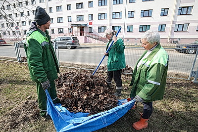 Весенняя уборка началась на улицах Минска