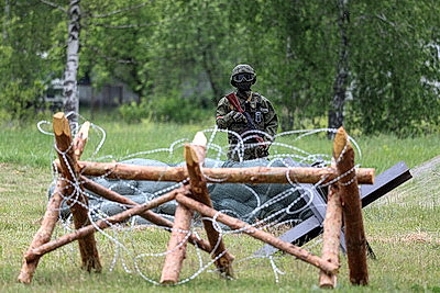 Штурм объекта с беспилотником продемонстрировали на учебно-полевых сборах в БелГУТ