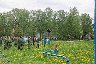 Кадеты Могилева прошли испытания на право ношения берета