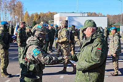 На полигоне Лосвидо прошел заключительный этап учения с миротворческими силами ОДКБ \"Нерушимое братство - 2026\"