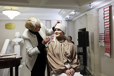 Коллекцию рушников показали гостям Большого театра на Вечере белорусской культуры