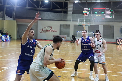 Баскетболисты \"Гродно-93\" добыли девятую победу подряд в матчах чемпионата Беларуси