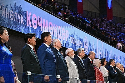 Лукашенко в Бишкеке принял участие в церемонии открытия VI Всемирных игр кочевников