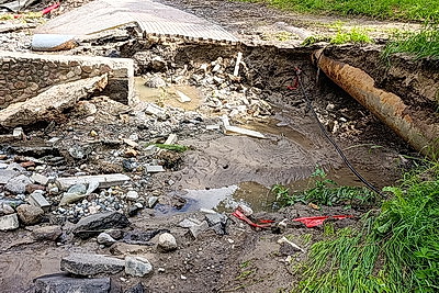 В Гродно устраняют последствия субботней непогоды