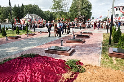 Останки более 140 мирных граждан, погибших от рук фашистов в годы ВОВ, перезахоронили в Могилеве