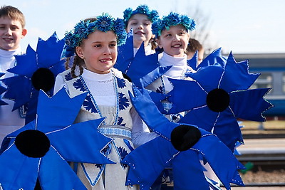 В Орше встретили первый беспересадочный поезд из Смоленска