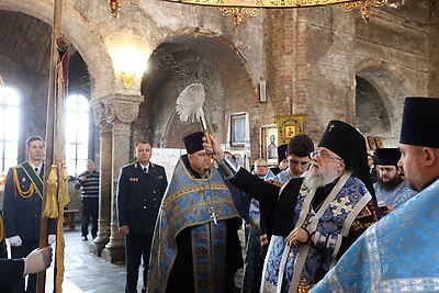 Брестской таможне вручили хоругвь с ликом апостола Матфея