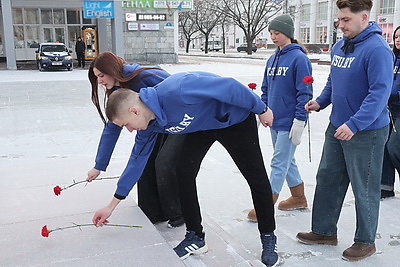 В Витебске стартовал лыжный патриотический поход по случаю 108-летия со дня рождения П.Машерова