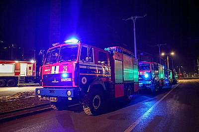 Ночные учения МЧС прошли на станции метро \"Аэродромная\" в Минске