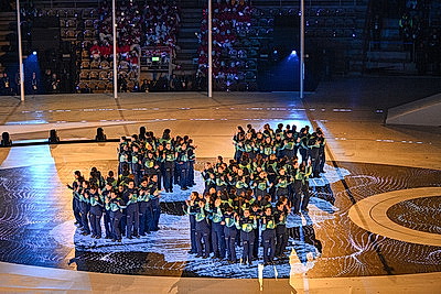 Античный амфитеатр Вероны принял церемонию закрытия зимних Олимпийских игр