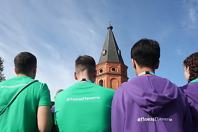 Участники \"Поезда памяти\" продолжают свое путешествие по Беларуси
