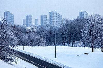 Солнечный январский день в Минске