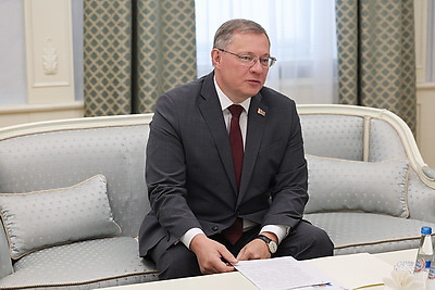 Швед встретился с Чрезвычайным и Полномочным Послом Республики Узбекистан в Республике Беларусь