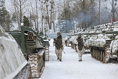 Экипировка и техника. Внезапная проверка боеготовности продолжается в 11-й отдельной мехбригаде в Слониме