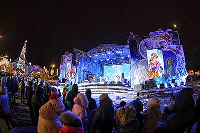 Новогодние гулянья проходят в столице и регионах