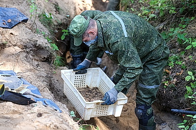 Полевые поисковые работы ведут военнослужащие Беларуси и России в Гродненском районе