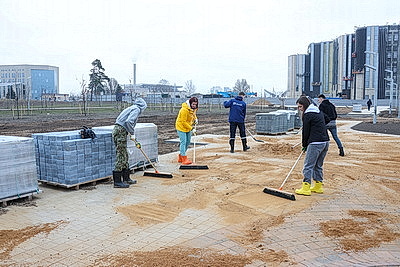 \"Минск - молодежная столица Беларуси 2026\": трудовая акция на строительстве Национального исторического музея