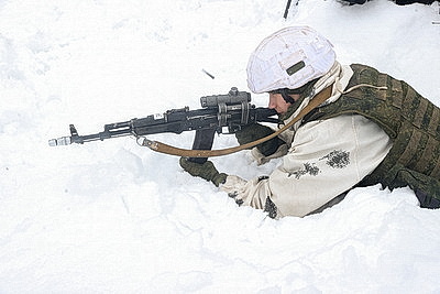 Нападение условного противника отразили бойцы 120-й отдельной мехбригады в ходе проверки ВС