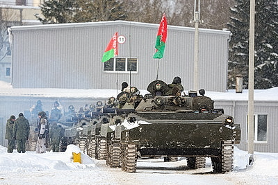 Одно из механизированных соединений приведено в боевую готовность в рамках проверки ВС Беларуси